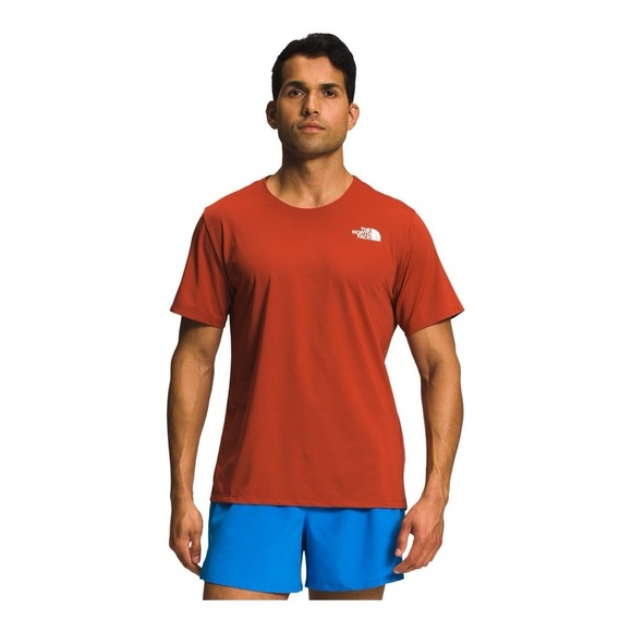 The North Face - Outdoor Basic Men’s Orange Sunriser Short Sleeve Tee in Size XL - Picture 1 of 11